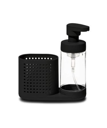 madesmart Foaming Soap Station Sinkwear Collection Ventilated Compartment Eco-Friendly Ergonomically Designed Soft-Grip Base Small Carbon