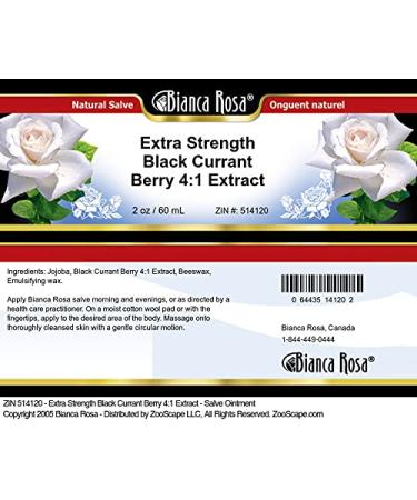 Extra Strength Black Currant Berry 4:1 Extract Salve Ointment - 2 oz | International Shipping Available - Buy Online on GoSupps.com