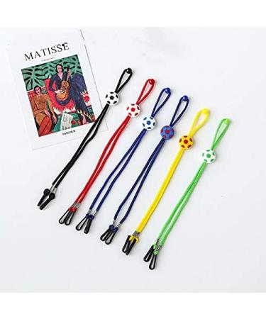 HUIZorbit Adjustable Cartoon Football Mask Lanyard 6PCS Lovely Kids Mask Strap Extender (6PCS-1) - Buy Online on GoSupps.com
