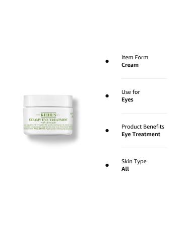Kiehl's Creamy Eye Treatment with Avocado 0.95 oz - Hydrating Eye Cream - Buy Online on GoSupps.com
