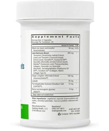 Shop Seeking Health Joint Nutrients - Collagen & Niacin for Healthy Joints | 60 Capsules - Fast International Shipping - Buy Online on GoSupps.com