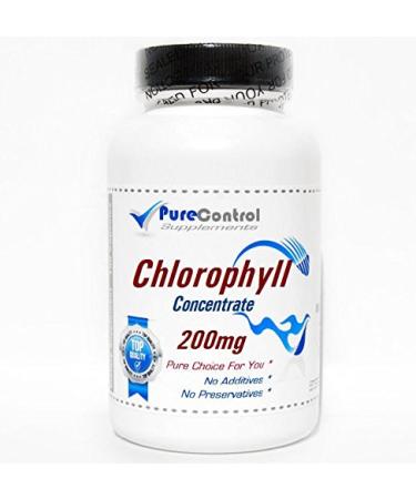Chlorophyll Concentrate 200mg // 200 Capsules // Pure // by PureControl Supplements