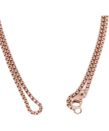 Mindful Breathing Necklace Skin Friendly Stress Relief Mindful Necklace Titanium Steel for Women for Daily Wear Rose Gold - Buy Online on GoSupps.com