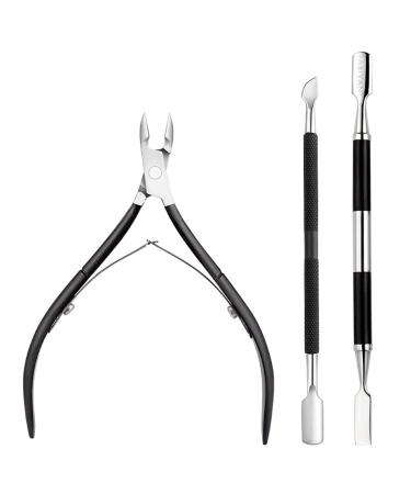 Galand 1 Set Cuticle Trimmer Remover Pusher Scissors Stainless Steel Cuticle Nipper Cutter Clipper Nail Care Tool for Manicure and Pedicur #7