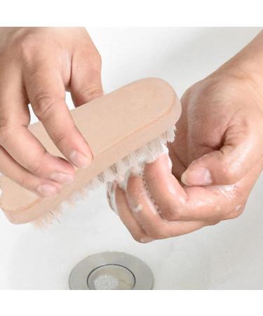 Lurrose Professional Nail Brush - Wood Hand Peeling Brush for Toes & Fingernails | Manicure & Pedicure Cleaning Tool | Nail Art Essentials - Buy Online on GoSupps.com