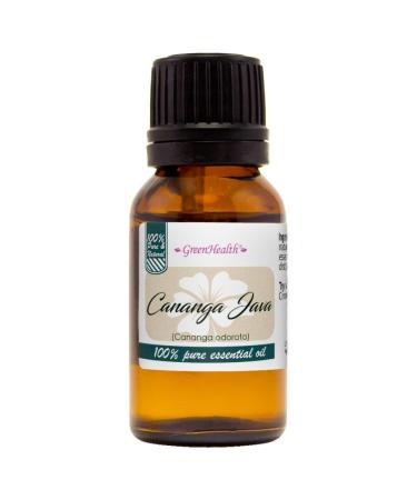 GreenHealth Cananga Java 1/2 fl oz (15 ml) Glass Bottle 100% Pure Essential Oil