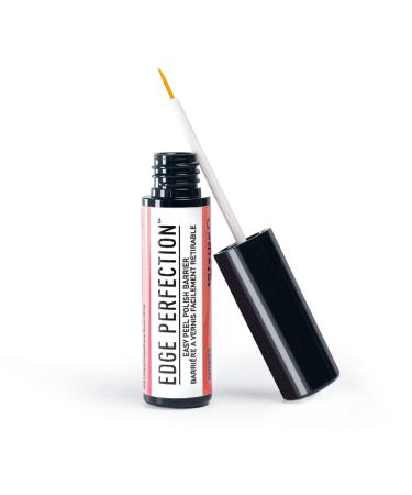 Edge Perfection Original Patented Easy Peel Polish Barrier - Nail Art, 0.25 Fl Oz with Thin Brush - The Easy to Use, Quick-Drying Liquid Latex to Reveal Mess-Free Cuticles & Flawless Nail Art Designs