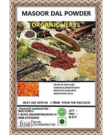 NIGHT NACHT Organic Herbs MASOOR DAL Powder 400 GM
