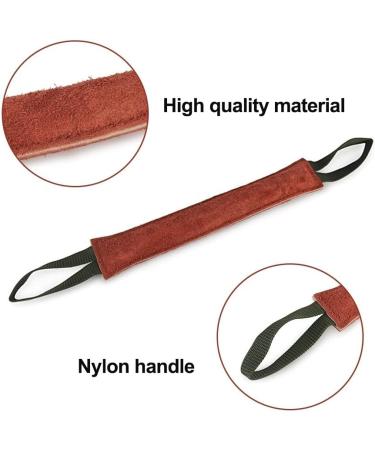 Dongker Bite Sausage for Dogs | Durable Leather Tug Toys with Nylon Loop | 20/30/40cm Training & Play - Buy Online on GoSupps.com