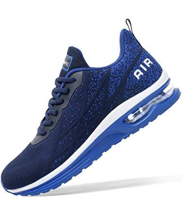 Autper Mens Air Athletic Running Tennis Shoes Lightweight Sport Gym Jogging Walking Sneakers US 6.5-US12.5 9.5 Navy