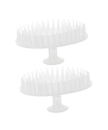 Gatuida HandRubber 2st Shampoo brush cleaning brush scratch massage brush bathing brush shower head Miss Massage device polyethylene scalp brush