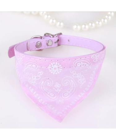 Stylish Pink Cat Collar with Paisley Bandana & Buckle - Size S (20-26cm Neck) | International Shipping - Buy Online on GoSupps.com
