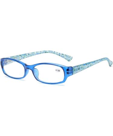 Stylish Women's Anti-Blue Light Reading Glasses | Korean Resin Farsighted Glasses - Gray Frame 4.00 - Buy Online on GoSupps.com
