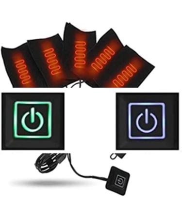 5-Piece USB Heated Pillows Set - Portable Electrical Heating Cushions for Clothing - Adjustable Temperature Neck Warmer - Buy Online on GoSupps.com