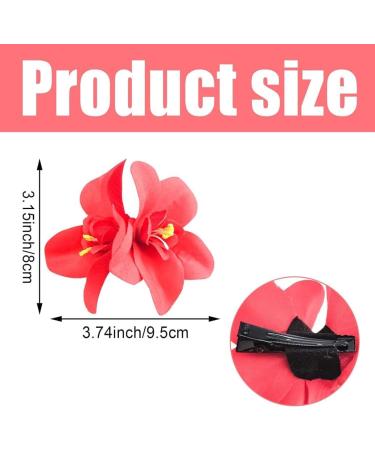 Bohemian Flower Hair Clips Artificial Tropical Flower Clip for Seaside Holiday Wedding Party Bridal Hair Accessories Hawaiian Beach Flower Hair Pins Clip for Women Girls - Buy Online on GoSupps.com
