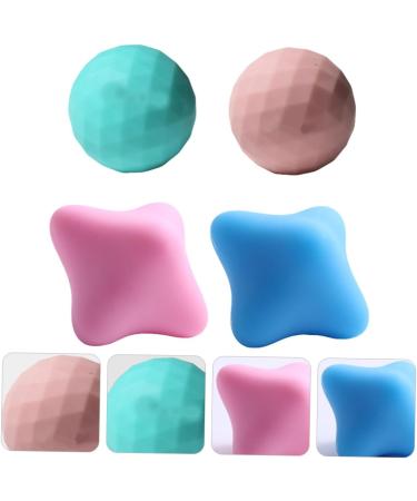 Beaupretty 4pcs Silicone Fascia Massage Balls for Shoulder & Foot Relaxation | Fitness & Gym Use - Buy Online on GoSupps.com