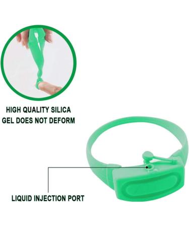 Healifty 5 Sets Silicone Hand Wash Wristband with Squeeze Bottles - Portable & Refillable for Outdoor Winter Travel - Buy Online on GoSupps.com