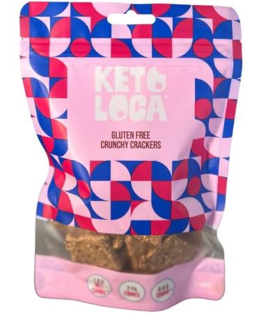 KETO-LOCA Keto Crackers 12 x 100 g - Vegetarian - Gluten Free - Low Sugar - Buy Online on GoSupps.com