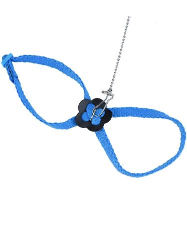 Bird Harness and Leash Adjustable Parrot Harness Anti-Bite Flying Training Rope Pet Outdoor Traction for Budgies Parakeets Parrots Cockatoo Cockatiel (Blue) - Buy Online on GoSupps.com