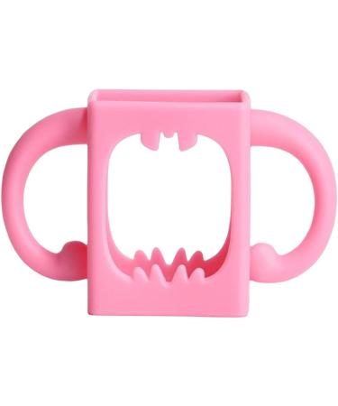 Eastuy Silicone Baby Bottle Handle - Safe & Easy Grip Perfect for Baby Showers - Pink Wide Neck Feeding Handle - Buy Online on GoSupps.com