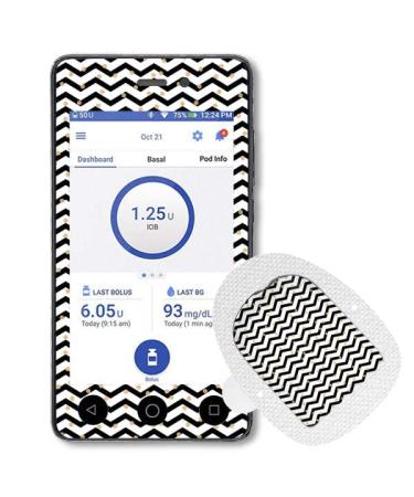 Diasticker | Omnipod Dash Sticker/Decal with Podsticker - Golden Dots
