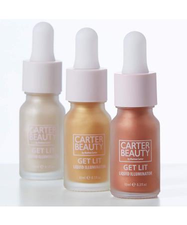 Carter Beauty Get Lit Liquid Illuminator - Vegan Rose Gold Highlighter, 0.3 oz - Buy Online on GoSupps.com