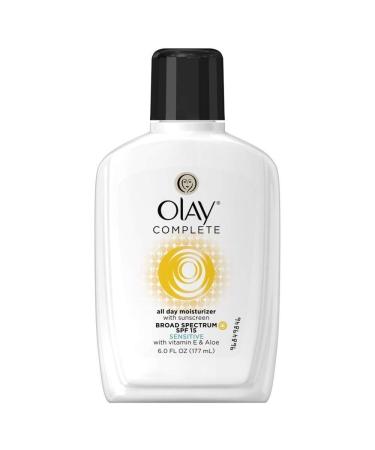 OLAY Complete UV Daily Moisturizer SPF 15 Sensitive Skin 6 oz (Pack of 4)