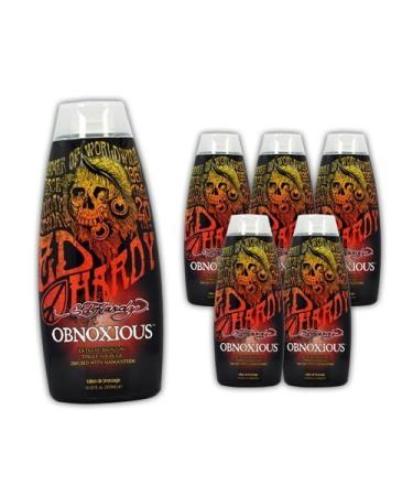 Lot 6 Ed Hardy Obnoxious Indoor Tanning Lotion Accelerator Bronzer Dark Tan Bed by Ed Hardy