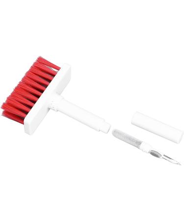 Ozgkee 5-in-1 Keyboard Brush - Double Head Design Plastic Cleaning Tool for Headphones | White & Red - Buy Online on GoSupps.com