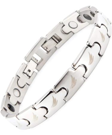 Buy TRINITIX 3 in 1 Magnetic Bracelet - Wings Silver S/M & L/XL | Magnetix Energy Sport Collection TRX #8066 | International Shipping Available - Buy Online on GoSupps.com