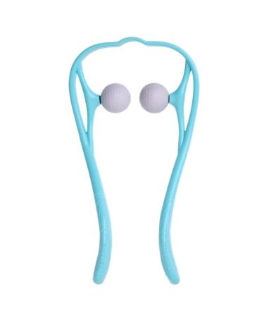 Self -massage device from Healifty for trigger points manual massager for neck shoulders knees feet for pain relief sky blue