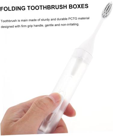 Buy Minkissy Portable Toothbrush Set - Foldable Travel-Friendly Refillable Toothbrush & Toothpaste - Ideal for Camping & Gifts - Buy Online on GoSupps.com