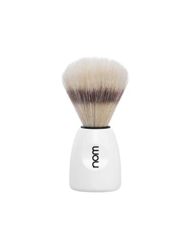 nom LASSE shaving brush natural bristles white Natural Bristle . White