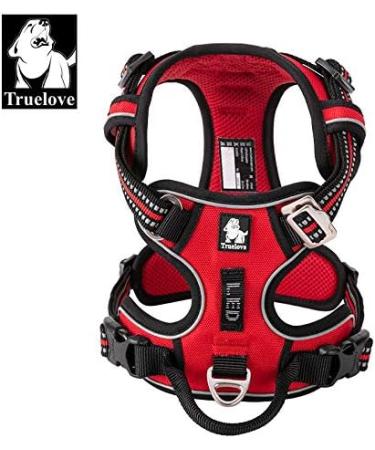 Truelove No Pull Dog Harness | Reflective Adjustable & Soft Padded Pet Vest - TLH56512 S Red - Buy Online on GoSupps.com