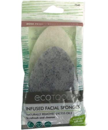 EcoTools Rose Petal Bamboo Charcoal Infused Facial Sponges - Set of 3 - Buy Online on GoSupps.com
