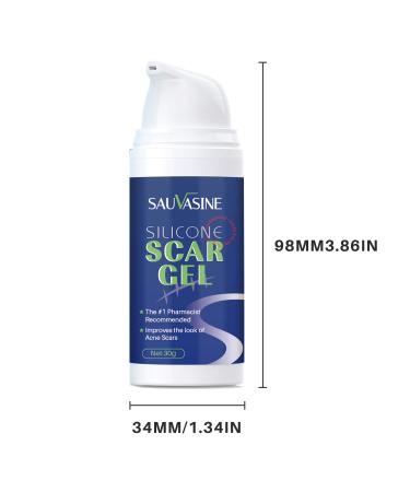 Advanced Scar Gel - Powerful Cream for Surgical, Burn, and Acne Scars - 30g - Buy Online on GoSupps.com