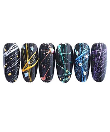 Vrttlkkfe Nagel Spider Gel Set - 6-Piece Professional UV Nail Art Kit for Long-Lasting Designs | DIY Elastic Gel for Creative Nail Art - Buy Online on GoSupps.com