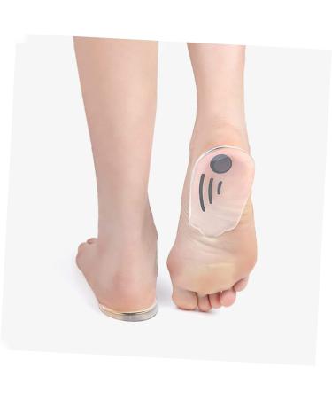 GLEAVI Heel Pads - 2 Pairs Gel Cushions for High Heels & Flat Feet - Transparent Shoe Insoles 10.2x5.9cm - Buy Online on GoSupps.com