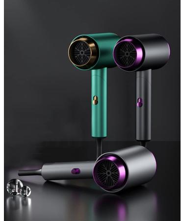 Negative Ionic Hair Dryer 1200W with Concentrator Portable Foldable Hairdryer 3 Speed Folding Portable Mini Hairdryer for Home Living and Travel Green Small Gift - Buy Online on GoSupps.com