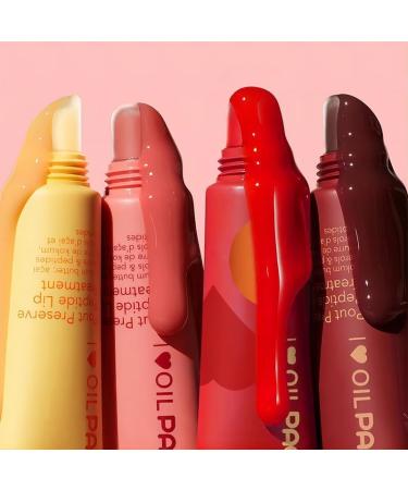 Lip Gloss Set Tinted Lip Balm Reduces Lip Wrinkles Shines and Moisturizes and Revives Dull Lips Suitable for Daily Lip Makeup - Buy Online on GoSupps.com