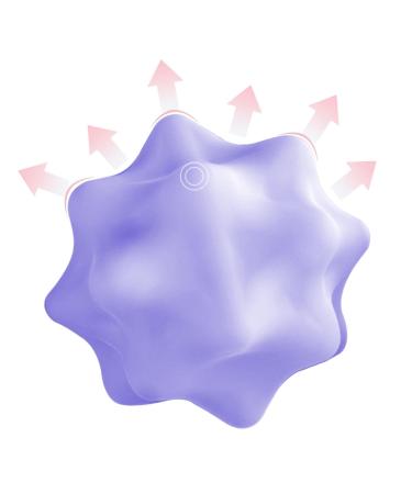 Generic Small Balls Massage device Muscle Roller Reliever device yoga foot massage device depth tissue massage trigger point therapies for foot and body myofascial relaxation mobility ball violet