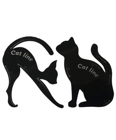 Cat Eyeliner Guides Easy Quick Makeup Tool Eyeliner Stencils Templates Black Stylish and Popular Safety