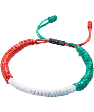 VSILAY LIANXUE ISR PLE Flag Pendant Bracelet - Friendship Hand Chain Advocate for Peace Bangled Couples Woven Accessories - Buy Online on GoSupps.com