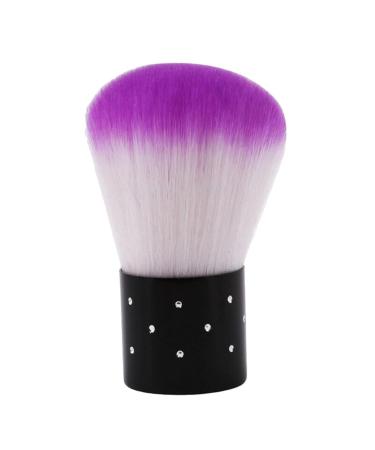 JINLL Nail Dust Cleaner Powder Foundation Brush - Soft Cleaning Brush for Manicure - Multi Brush Nail Tool - Purple - Buy Online on GoSupps.com