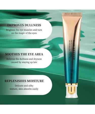 Retinol Eye Cream for Wrinkles & Dark Circles - Anti Aging Formula with Retinyl Esters Moisturizing & Hydrating - Firming & Lifting Treatment for Under Eyes 1.05oz - Buy Online on GoSupps.com