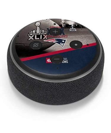 Skinit Decal Audio Skin Compatible with Amazon Echo Dot 3 - Officially Licensed NFL Patriots Super Bowl XLIX Champs Design