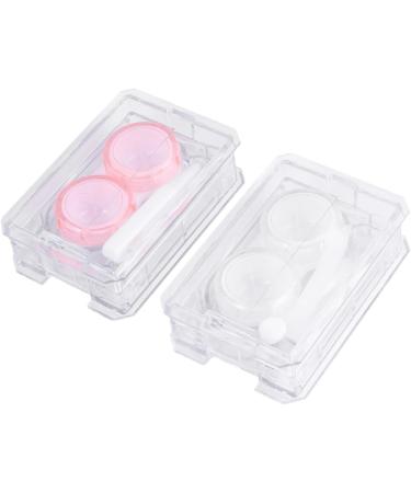Buy Solustre Mini Container Set for Colored Contact Lenses | 4-Piece Kit with Tweezers Mirror & Cleaning Case - Cute & Convenient! - Buy Online on GoSupps.com
