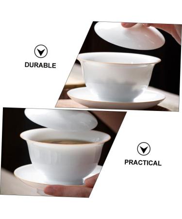 Alipis 1 Set Household Ceramics Coffee Drinking Tea Kung Saucer Office Retro Chinese Kitchen Style Home - Buy Online on GoSupps.com
