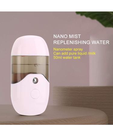 Nano Face Mister Spraying Machine 50ml Capacity Nano Sprayer Portable Handheld Face Moisturizing Spraying Machine(Pink) - Buy Online on GoSupps.com