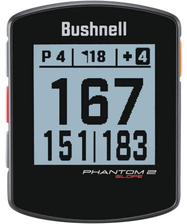 Bushnell Unisex Phantom 2 Slope GPS Rangefinder - Black - One Size | Shop Internationally for Accurate Golf Distances - Buy Online on GoSupps.com